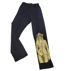 𝅺RHINESTONE Embellished Cowgirl Black and Gold Leggings- Small  or Petite Size
